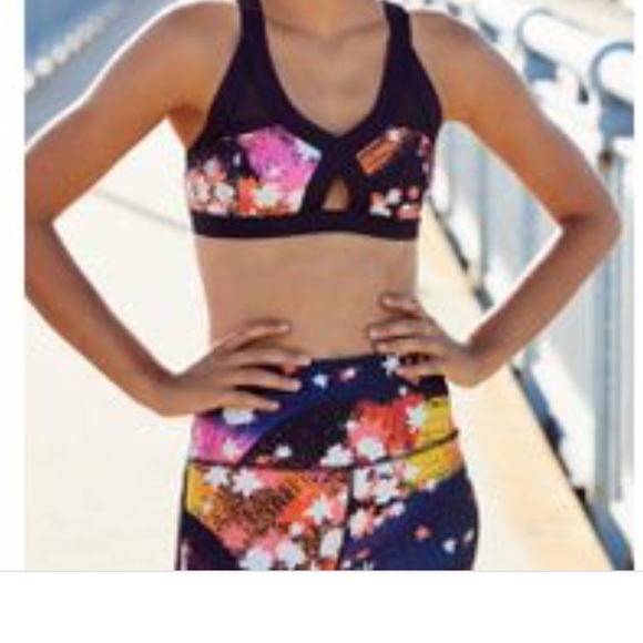 Free People NWT Medium Leggings Liza Illusion - Picture 4 of 8